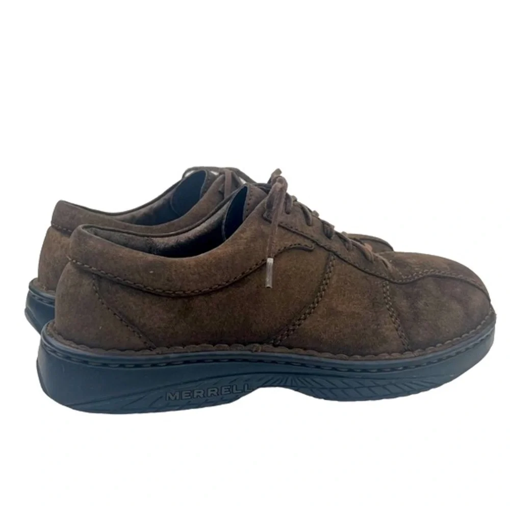 Merrell Shoes Men’s World Sport Bitter Oxford Lace Up 40347 Brown Leather